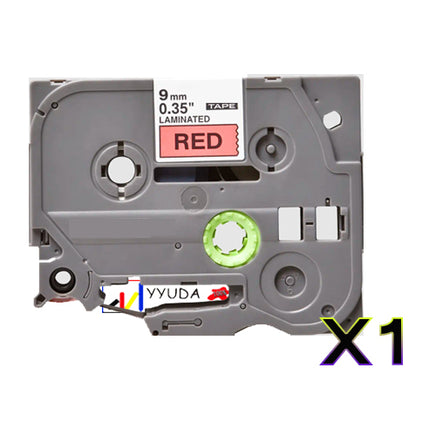1 x Compatible Brother TZe421 Black Text on Red Label Tape TZe-421