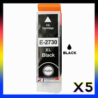 5 x Compatible Epson 273XL High Yield Black Ink Cartridge C13T274192