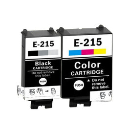 2 x Compatible Epson 215 Ink Cartridge C13T215192 + C13T216092 (1BK 1CL)