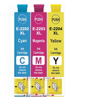 
              3 x Compatible Epson 220XL CMY High Yield Colour Ink Cartridge C13T294292-C13T294492 (1C 1M 1Y)
            
