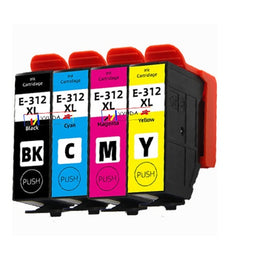4 x Compatible Epson 312XL High Yield Ink Cartridge C13T183192 - C13T183492 (1BK 1C 1M 1Y)