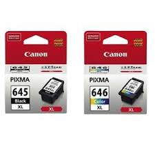 2 x Genuine Canon PG-645XL / CL-646XL Ink Cartridge (1BK 1CL) + a ream of A4 paper