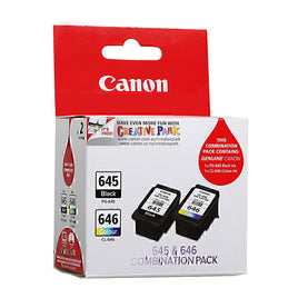 1 x Genuine Canon PG-645 CL-646 Combination Pack Ink Cartridge (1BK 1CL)