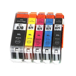 50 x Compatible Canon PGI-670XL CLI-671XL Ink Cartridge (10BK 10PBK 10C 10M 10Y)