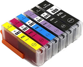 18 x Compatible Canon PGI-680XXL CLI-681XXL Extra High Yield Ink Cartridge [3BK 3PBK 3C 3M 3Y 3PB]