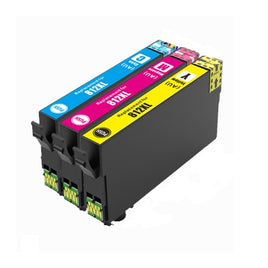 3 Pack Compatible Epson 812XL CMY High Yield Colour Ink Cartridge C13T05E292 - C13T05E492 (1C 1M 1Y)