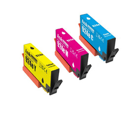 3 x Compatible HP 924e High Yield Ink Cartridge  4K0V7NA - 4K0V9NA (1C 1M 1Y)