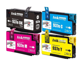 8 x Compatible HP 937e High Yield Ink Cartridge 4S6W6NA - 4S6W9NA (2BK 2C 2M 2Y)