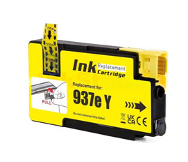 1 x Compatible HP 937e High Yield Ink Cartridge 4S6W8NA (1 Yellow)