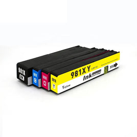 8 x Compatible HP 981X Ink Cartridge L0R12A - L0R09A (2BK 2C 2M 2Y)