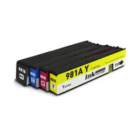
              4 x Compatible HP 981A Ink Cartridge J3M71A - J3M68A (1BK 1C 1M 1Y)
            