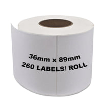 
              6 x Compatible Dymo 99012 / S0722400 White Label Roll 36mm x 89mm - 260 Labels per Roll
            
