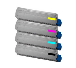 4 x Compatible OKI C834 Toner Cartridge 44315309 - 44315312 (1BK 1C 1M 1Y)