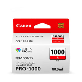 1 x Genuine Canon PFI-1000R Red Ink Cartridge