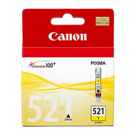 1 x Genuine Canon CLI-521Y Yellow Ink Cartridge