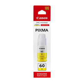 1 x Genuine Canon GI-60Y Yellow Ink Bottle