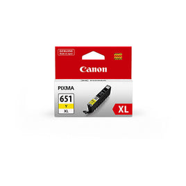 1 x Genuine Canon CLI-651XLY Yellow Ink Cartridge