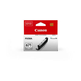 1 x Genuine Canon CLI-671GY Grey Ink Cartridge