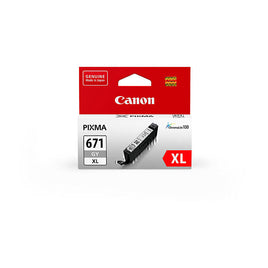 1 x Genuine Canon CLI-671XLGY Grey Ink Cartridge