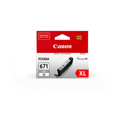 1 x Genuine Canon CLI-671XLGY Grey Ink Cartridge