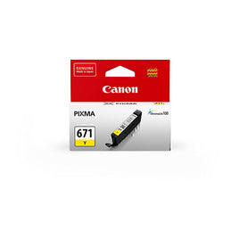1 x Genuine Canon CLI-671Y Yellow Ink Cartridge