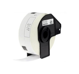8 x Compatible Brother DK11201 "WITH CARTRIDGE" Black Text on White Die-Cut Paper Label Roll 29mm x 90mm - 400 Labels per Roll