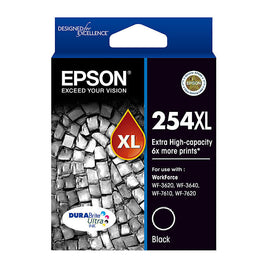1 x Genuine Epson 254XL Black Ink Cartridge C13T254192