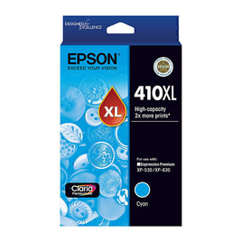 1 x Genuine Epson 410XL Cyan Ink Cartridge C13T340292