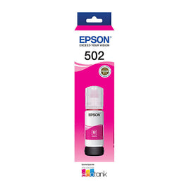 1 x Genuine Epson T502 / E502 Magenta EcoTank Ink Bottle C13T03K392