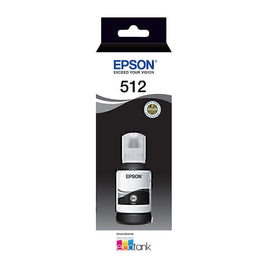 1 x Genuine Epson T512 / E512 Black EcoTank Ink Bottle C13T00G192
