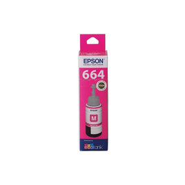 1 x Genuine Epson T664 Magenta EcoTank Bottle C13T664392