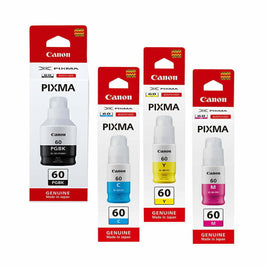 4 x Genuine Canon GI-60 Ink Bottle
