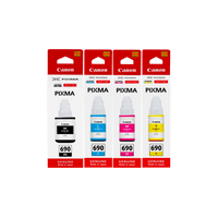 
              4 x Genuine Canon GI-690 Ink Bottle (1BK 1C 1M 1Y)
            