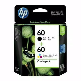 1 x Genuine HP 60 Combo Pack Ink Cartridge CC640WA + CC643WA (1BK 1CL)