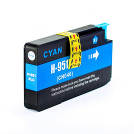 1 x Compatible HP 951XL Cyan High Yield Ink Cartridge CN046AA - 1,500 Pages