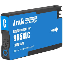 1 x Compatible HP 965XL Cyan High Yield Ink Cartridge 3JA81AA - 1,600 Pages