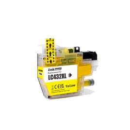 1 x Compatible Brother LC432XLY Yellow Ink Cartridge LC-432XLY