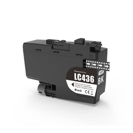1 x Compatible Brother LC436BK Ink Cartridge LC-436BK