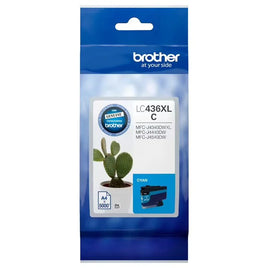 1 x Genuine Brother LC436XLC Cyan Ink Cartridge LC-436XLC