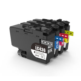8 x Compatible Brother LC436 Ink Cartridge LC-436 (2BK 2C 2M 2Y)
