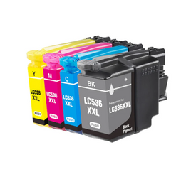 10 x Compatible Brother LC536XXL Ink Cartridge LC-536XXL (4BK 2C 2M 2Y)
