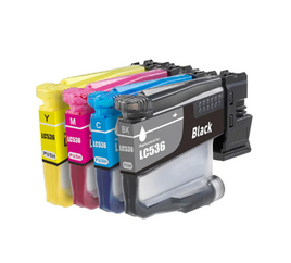 10 x Compatible Brother LC536 Ink Cartridge LC-536 (4BK 2C 2M 2Y)