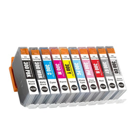 10 x Compatible Canon PFI-300 Ink Cartridge (1PBK 1MBK 1C 1M 1Y 1GY 1PC 1PM 1R 1CO)