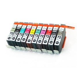 20 x Compatible Canon PGI-72 Ink Cartridge (2MBK 2PBK 2C 2M 2Y 2GY 2PC 2PM 2R 2CO)