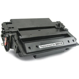 1 x Compatible HP 11X Black Toner Cartridge Q6511X - 12,000 Pages