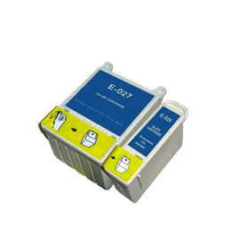 8 x Compatible Epson T026 Black + T027 Colour Ink Cartridge (4BK 4CL)