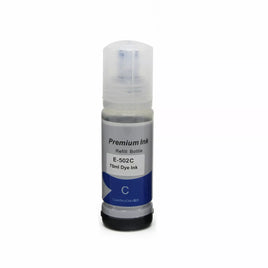 1 x Compatible Epson T502 / E502 EcoTank Ink Bottle C13T03K292 (CYAN)