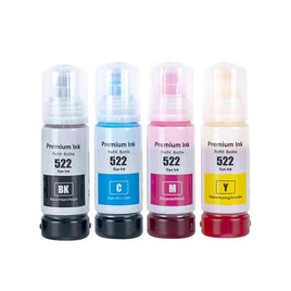 8 x Compatible Epson T522 EcoTank Ink Bottle C13T00M192 - C13T00M492 (2BK 2C 2M 2Y)