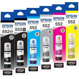 6 x Genuine Epson T552 / E552 EcoTank Ink Bottle C13T06V192, C13T06W192 - C13T06W592