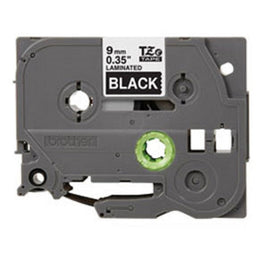 5 x Compatible Brother TZe325 White Text on Black Label Tape TZe-325 (9mm x 8m)
